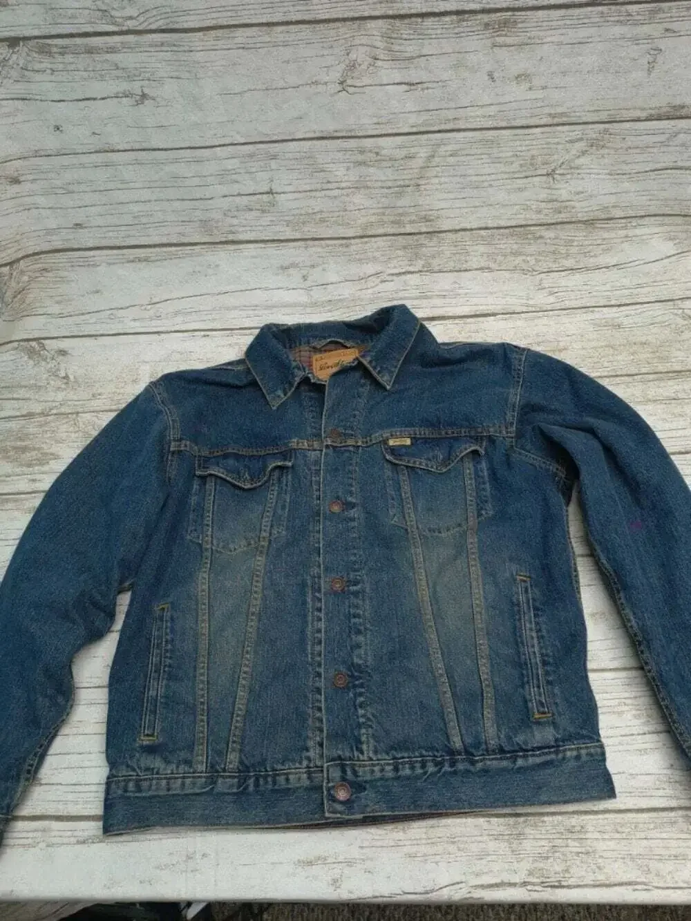 Levi Strauss Flannel Lined Denim Jean Jacket Men